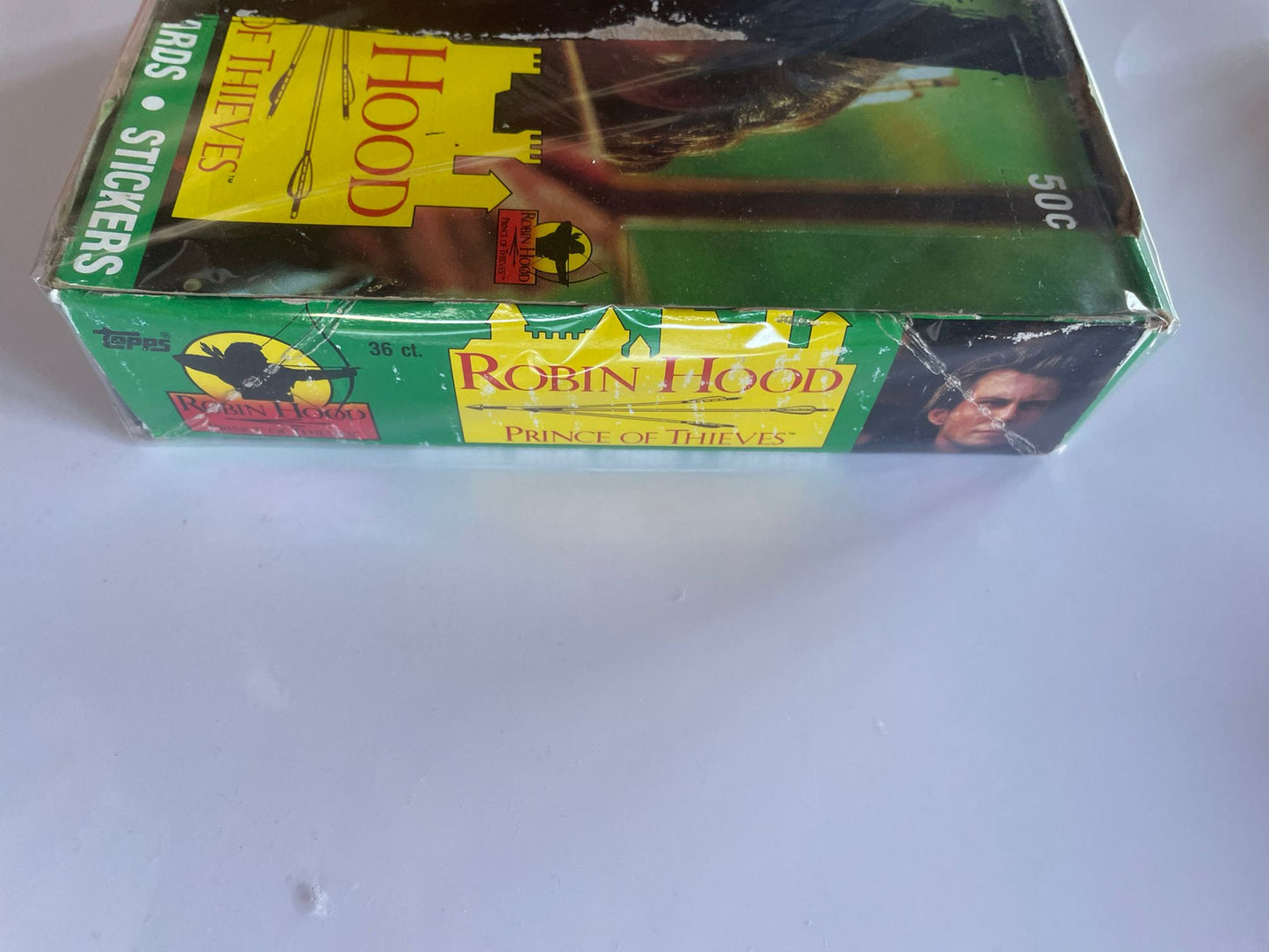 1991 Robin Hood: Prince of Thieves – Glossy Movie Photo Cards – Boîte complète 36 packs scellés