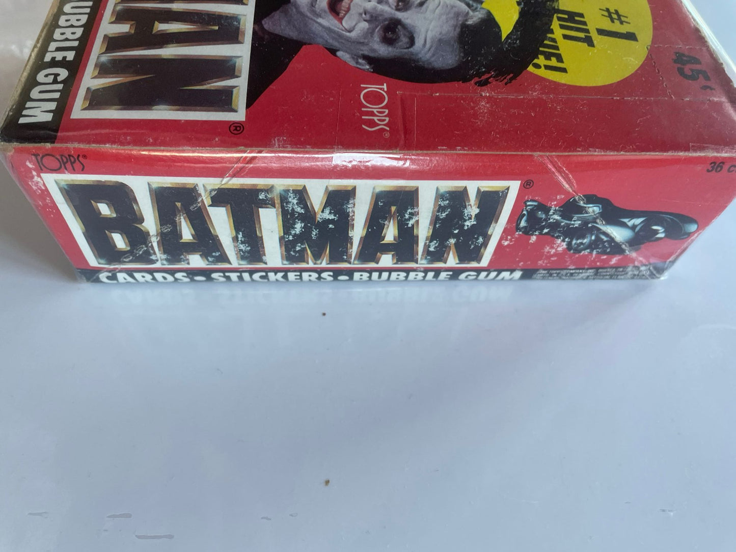 1989 Batman – Trading Cards & Stickers – Boîte complète scellée 36 packs + Bubble Gum