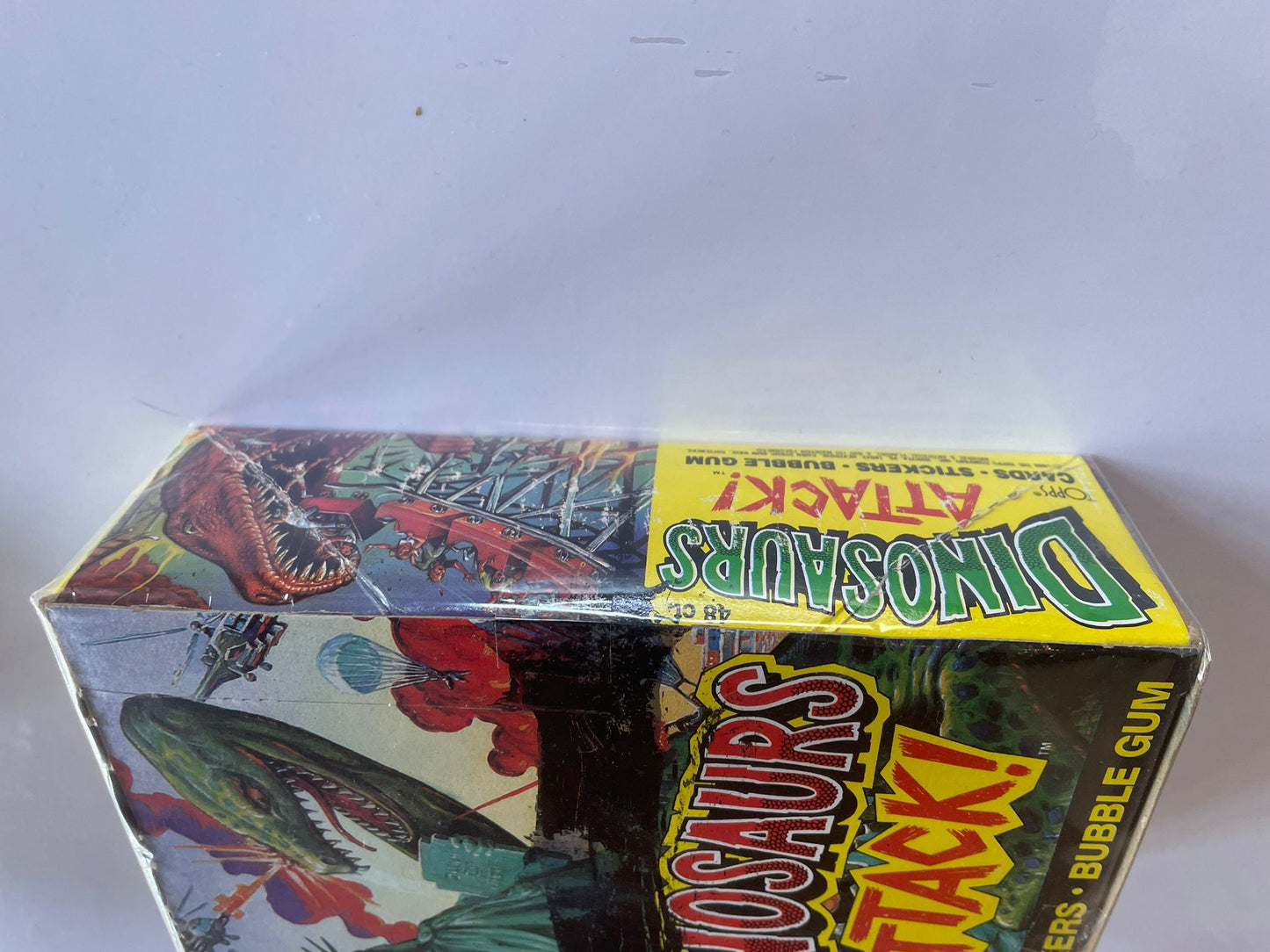 48x Packs Dinosaurs Attack! â Cards, Stickers & Bubble Gum Vintage 1988
