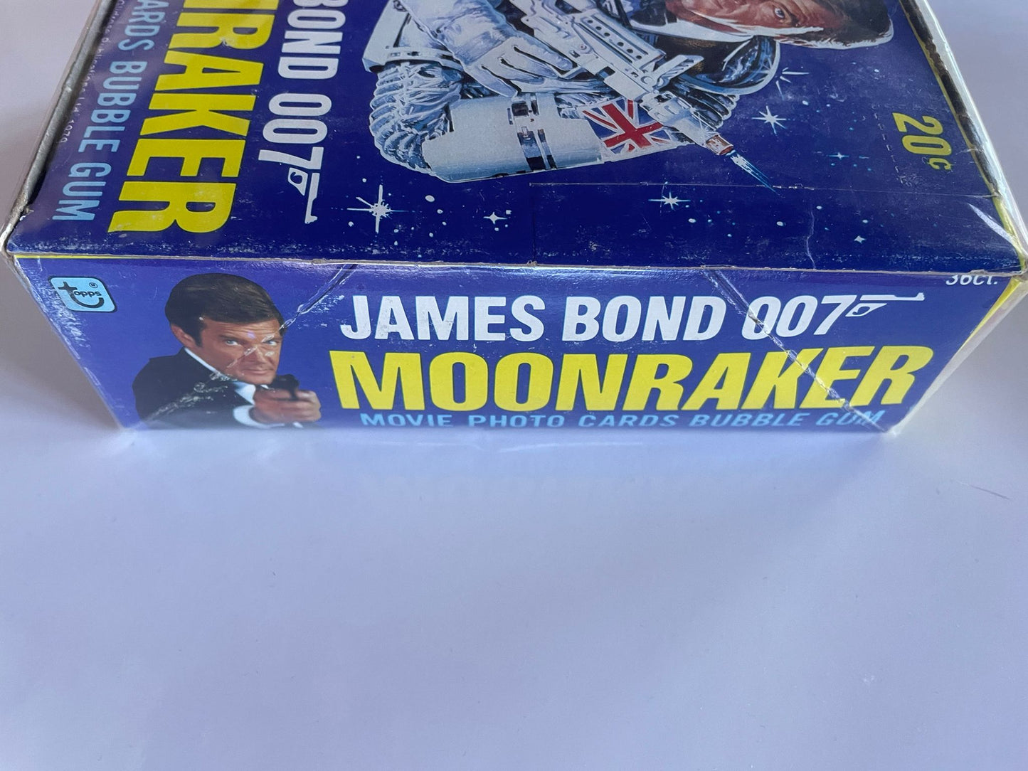 36x Packs James Bond 007 – Moonraker (1979) – Movie Photo Cards & Stickers Bubble Gum Vintage