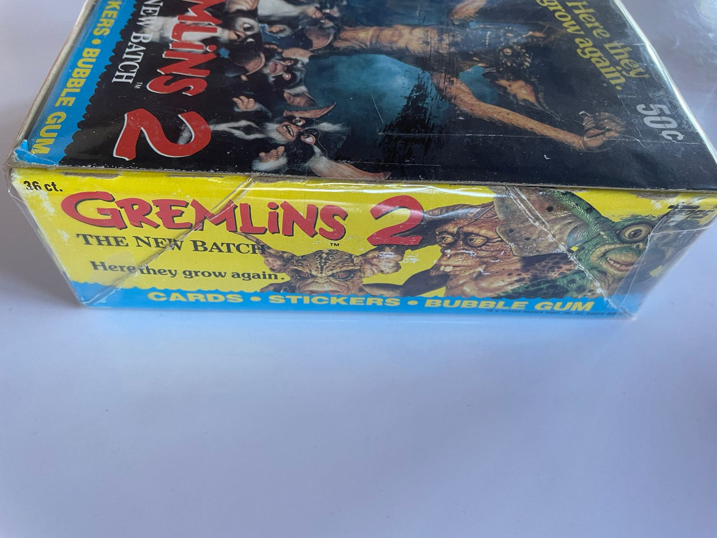 36x Packs Gremlins 2 : The New Batch â Cartes & Stickers Bubble Gum Vintage 1990