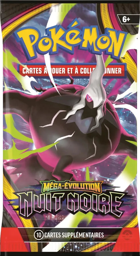 Lot de 6 boosters Méga-Évolution - ME05 Nuit Noire - FR