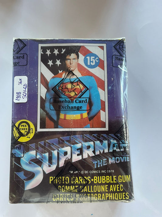 Boîte scellée 1978 OPC O-Pee-Chee – Superman : Le Film – Wax Box (BBCE)