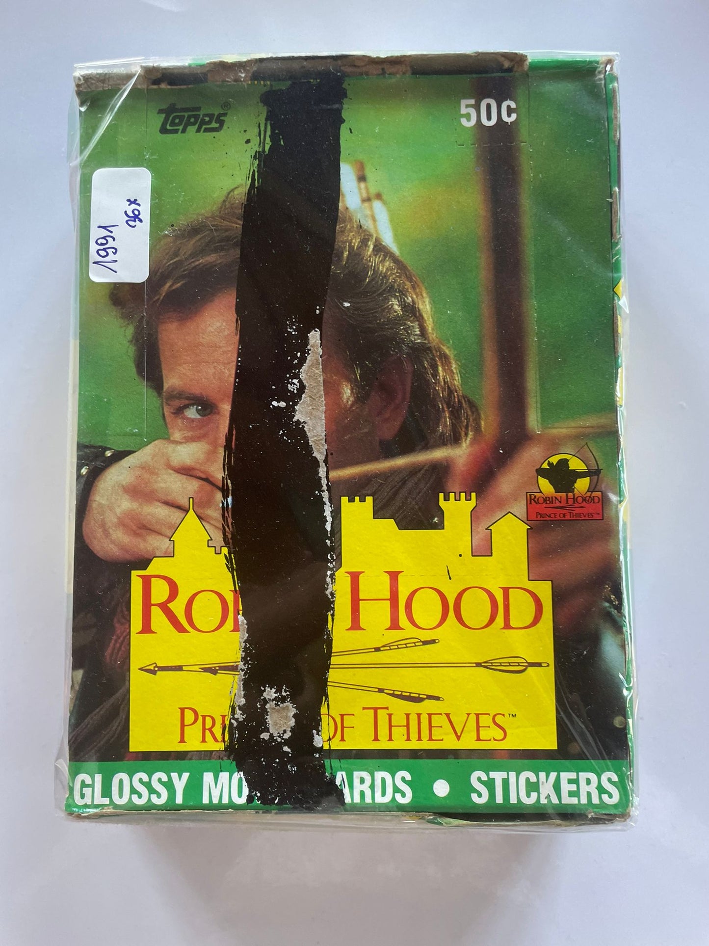 1991 Robin Hood: Prince of Thieves – Glossy Movie Photo Cards – Boîte complète 36 packs scellés