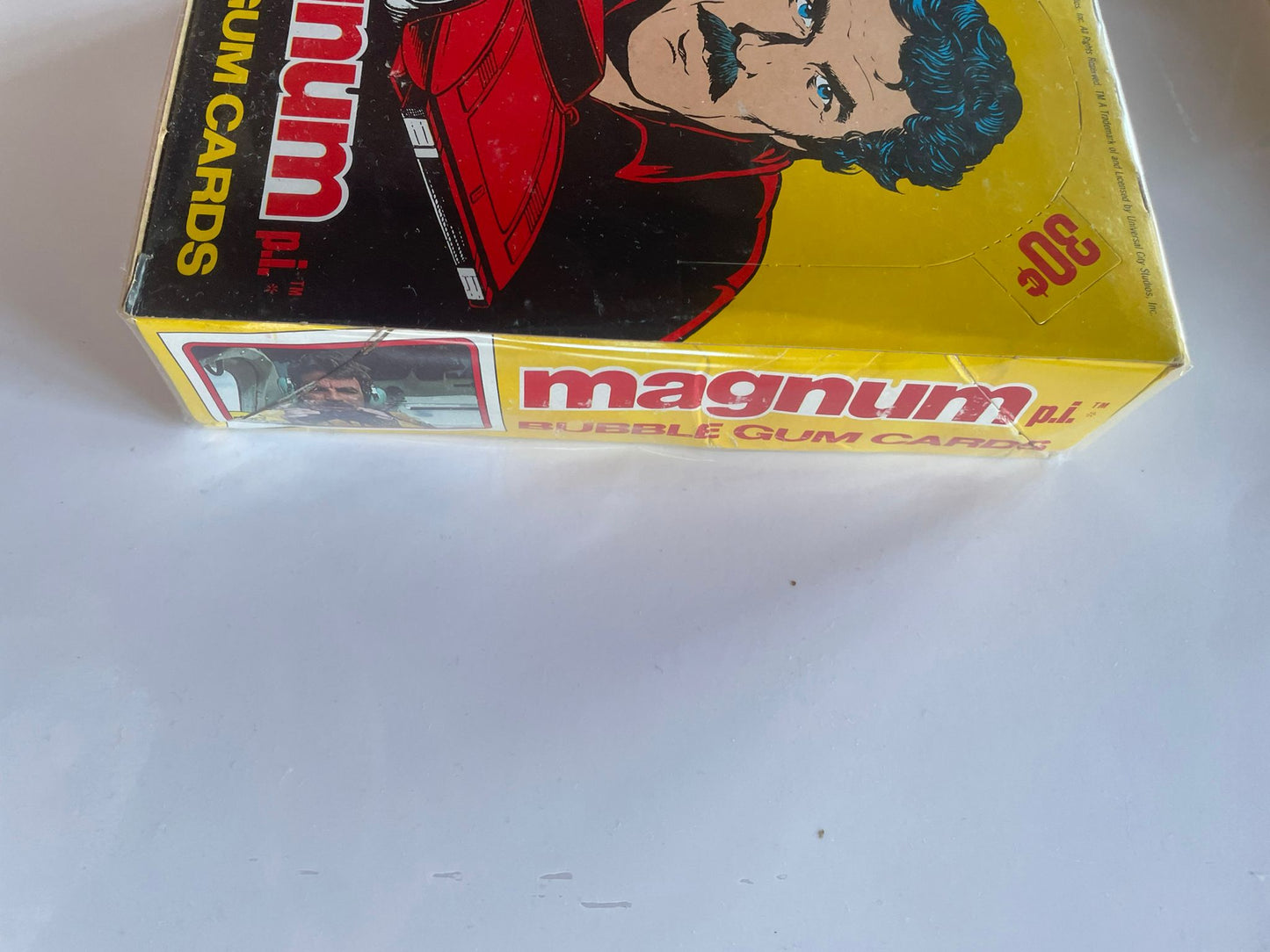 1981 Magnum P.I. Bubble Gum Cards – Boîte complète 36 packs scellés + Bubble Gum