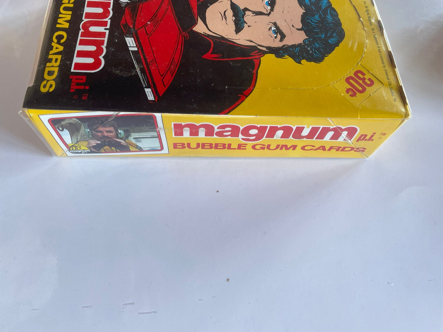 1981 Magnum P.I. Bubble Gum Cards – Boîte complète 36 packs scellés + Bubble Gum