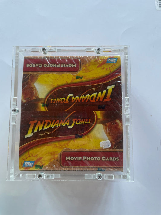 Sealed Box Indiana Jones Movie Photo Cards – Topps (2008) – 36 Packs + Bubble Gum