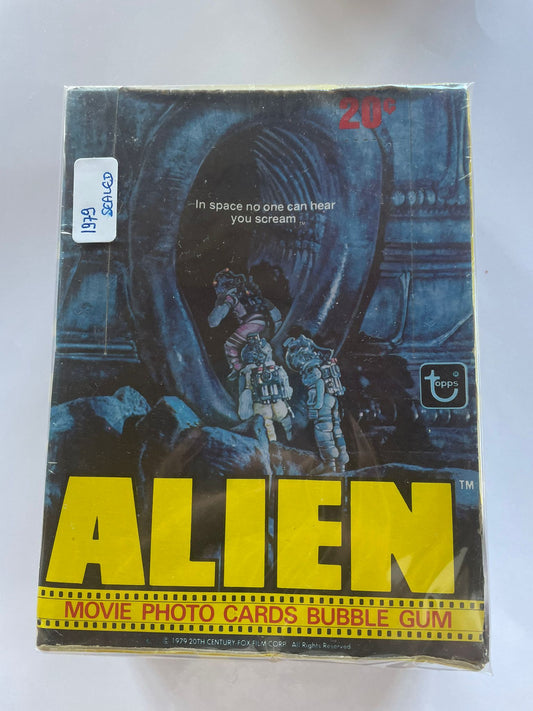 Sealed Pack Alien (1979) – Movie Photo Cards & Bubble Gum Vintage
