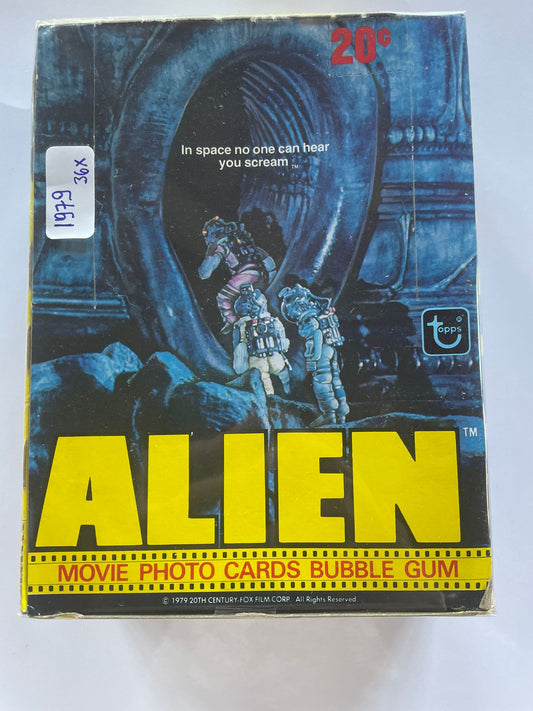 36x Pack Alien (1979) – Movie Photo Cards & Bubble Gum Vintage