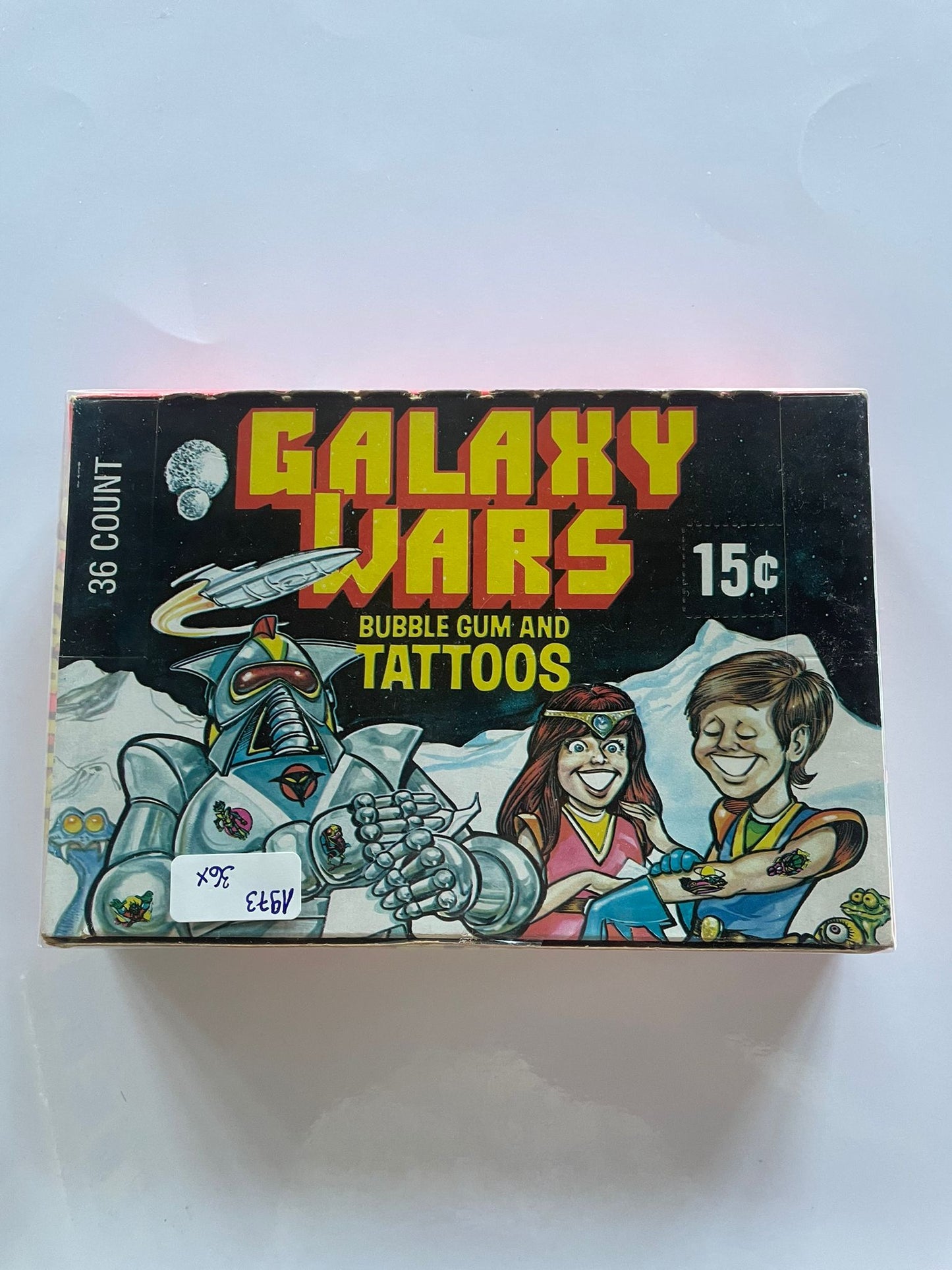 36x Packs Galaxy Wars (1973) – Bubble Gum & Tattoos Vintage