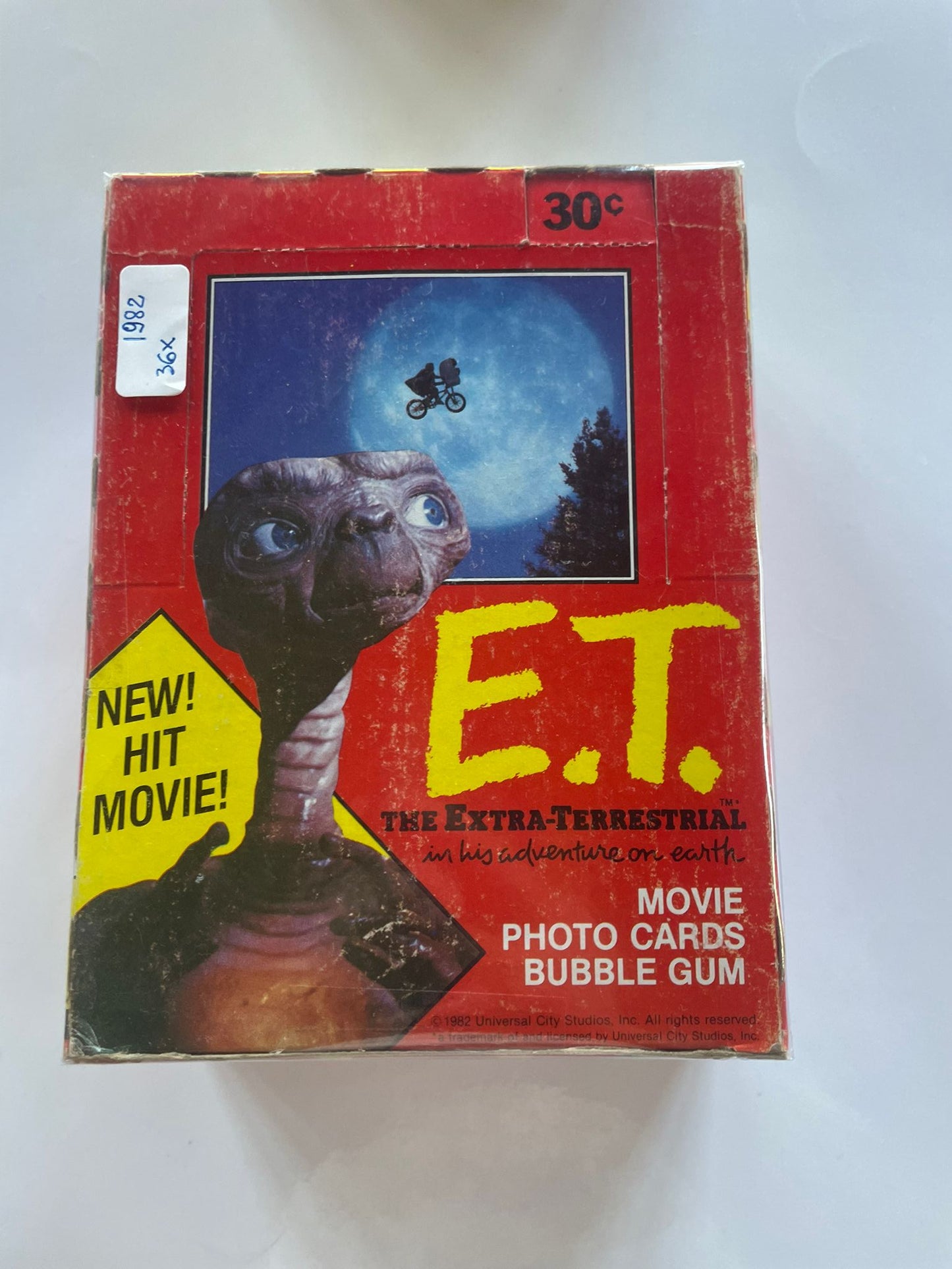 36x Packs E.T. The Extra-Terrestrial (1982) – Movie Photo Cards & Bubble Gum Vintage