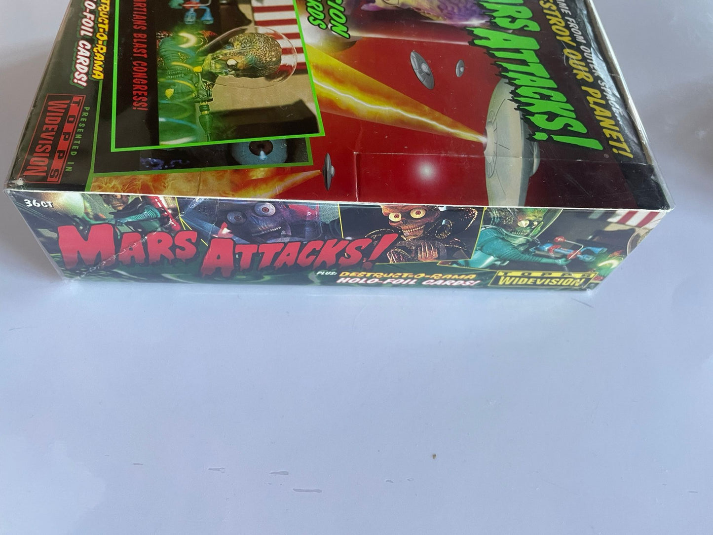 32x Packs Mars Attacks! Widevision Movie Cards 1996 – Cartes Grand Format Vintage (Boîte)