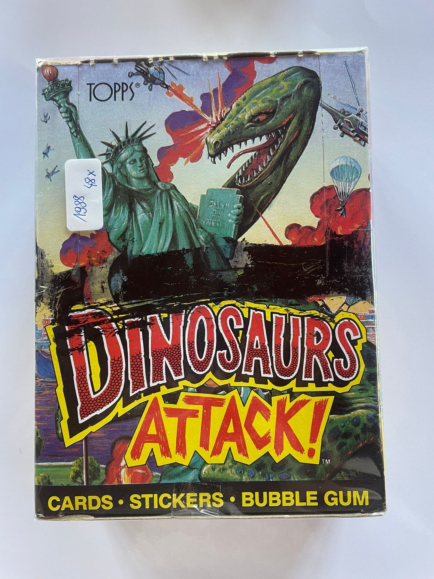 48x Packs Dinosaurs Attack! – Cards, Stickers & Bubble Gum Vintage 1988