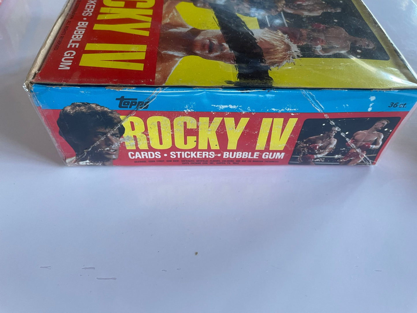36x Packs Rocky IV – Movie Photo Cards & Stickers Bubble Gum Vintage 1985