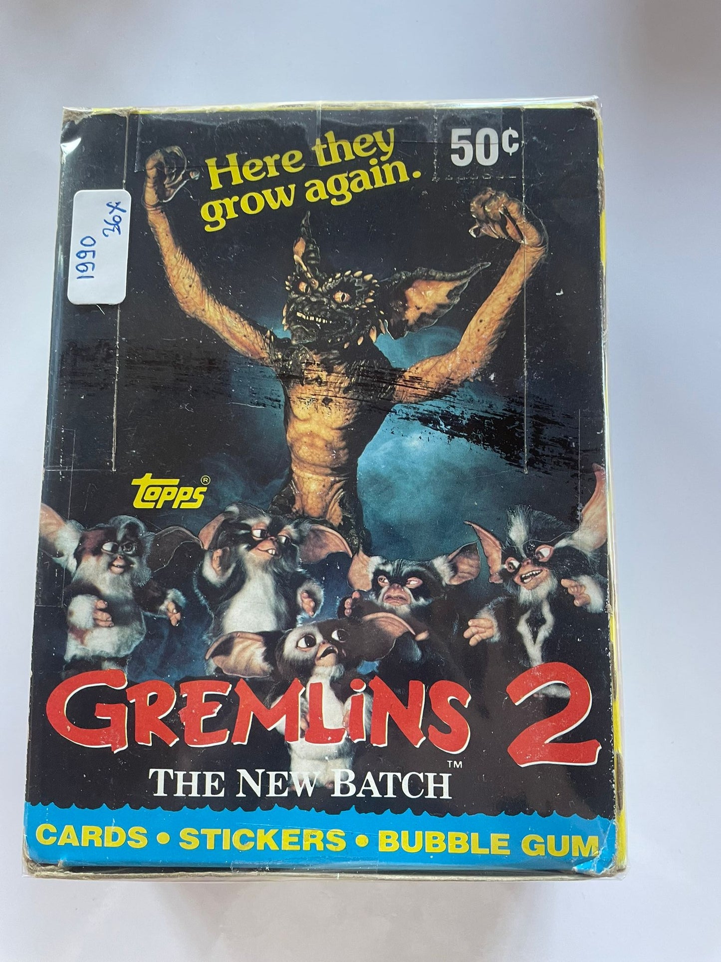 36x Packs Gremlins 2 : The New Batch – Cartes & Stickers Bubble Gum Vintage 1990