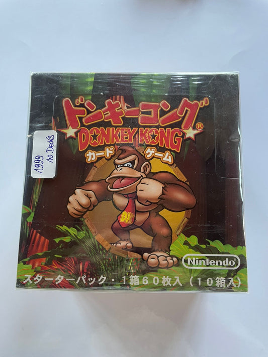 Display 10x Starter Pack Donkey Kong Nintendo Japon 1999 – Jeu de Cartes Officiel Scellé – Rare Vintage