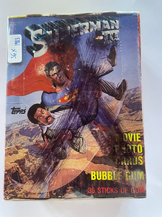 Display / Boîte de 36 Packs – Superman III – 1983 (Topps)