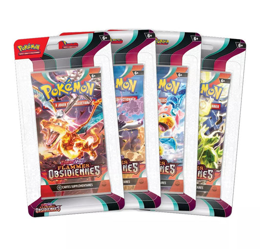 Art Set Complet Pokémon – Blisters Flamme Obsidienne – Édition Française, Neuf & Scellé