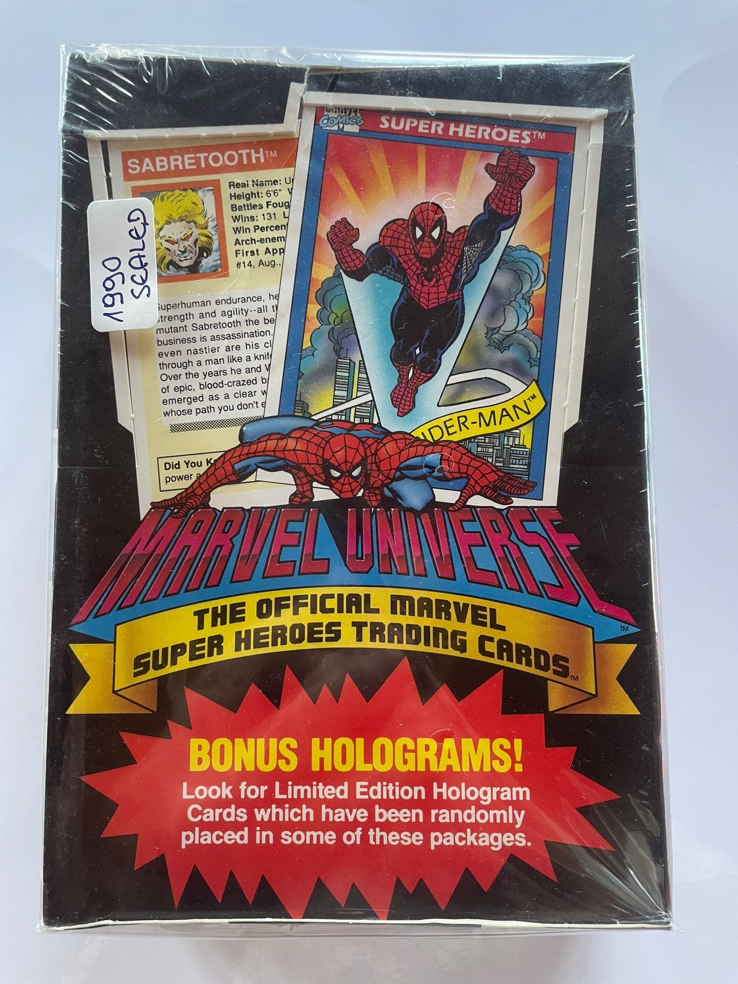 1990 Impel – Marvel Universe Cartes Officielles Super-Héros – Boîte Complète et scellée